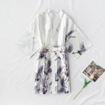peignoir style chine en soie