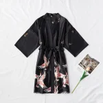 peignoir élégant en soie chinoise
