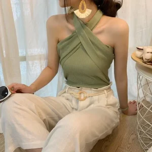 débardeur top chic en soie