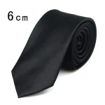 cravate en soie pour homme noir