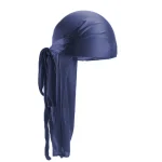 durag bleu en soie