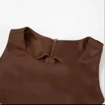 mode en soie marron