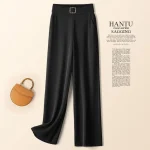 pantalon en soie élégant