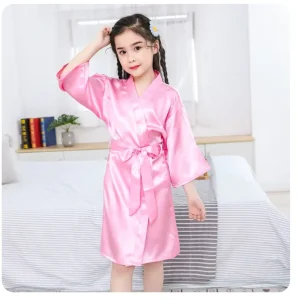 peignoir en soie enfant