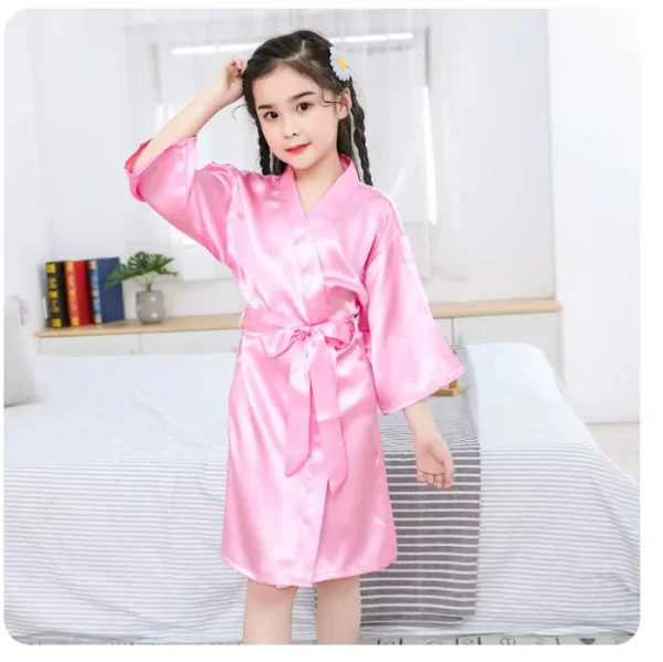 peignoir en soie enfant