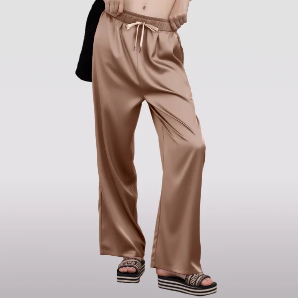 pantalon en soie de luxe