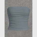 top en soie élégant