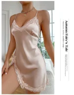 nuisette en soie satinée