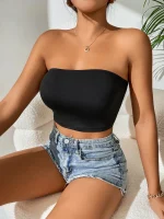 chemise sans manches en soie