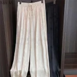 pantalon soyeux blanc