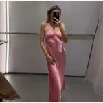 robe en soie blanche