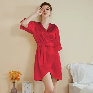 peignoir classe en soie