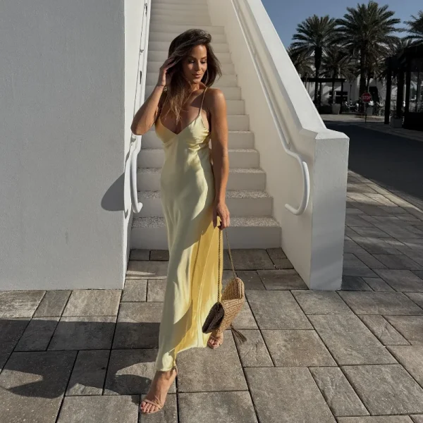robe en soie longue