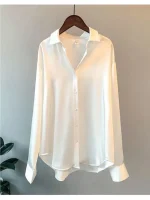 chemise blanche en soie