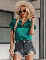 chemise stylée en soie