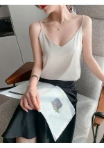 chemise en soie blanche