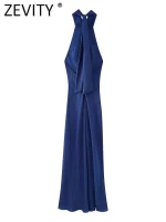 robe bleu en soie élégante
