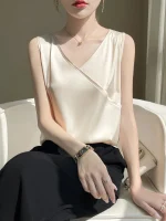 débardeur soie haute couture