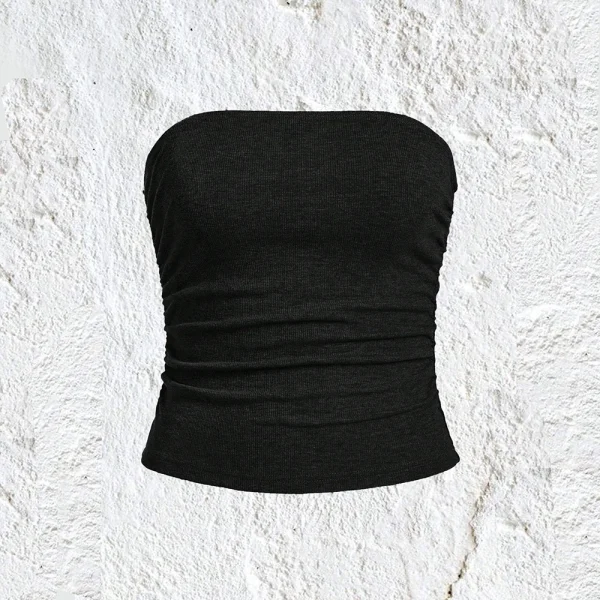 top moulant simple en soie