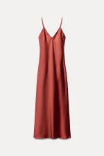 robe rose en soie légère