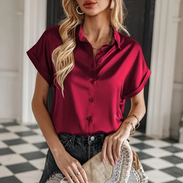 chemise chic en soie